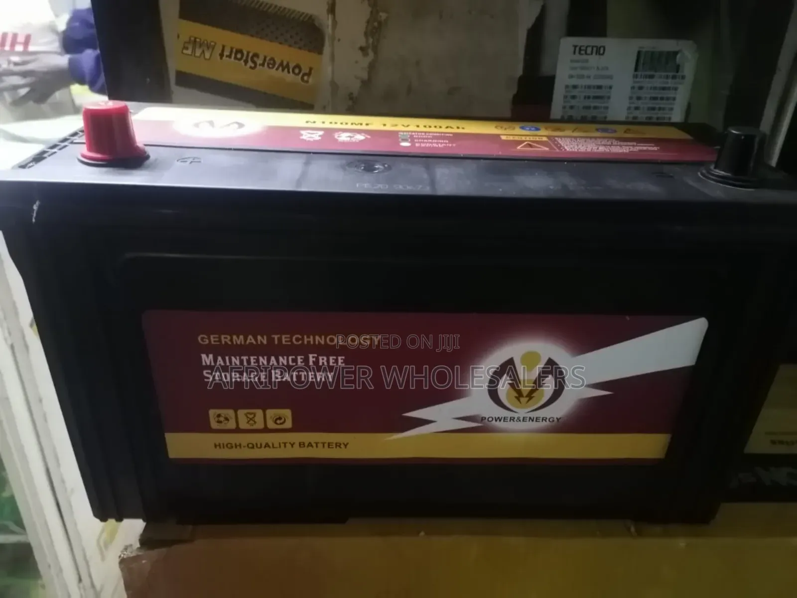 N100 Car Battery Battery Maintenance Free