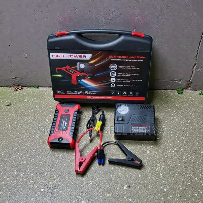 Multi-Purpose 12v 99800mah Car Jump Starter With Built-in Pump
