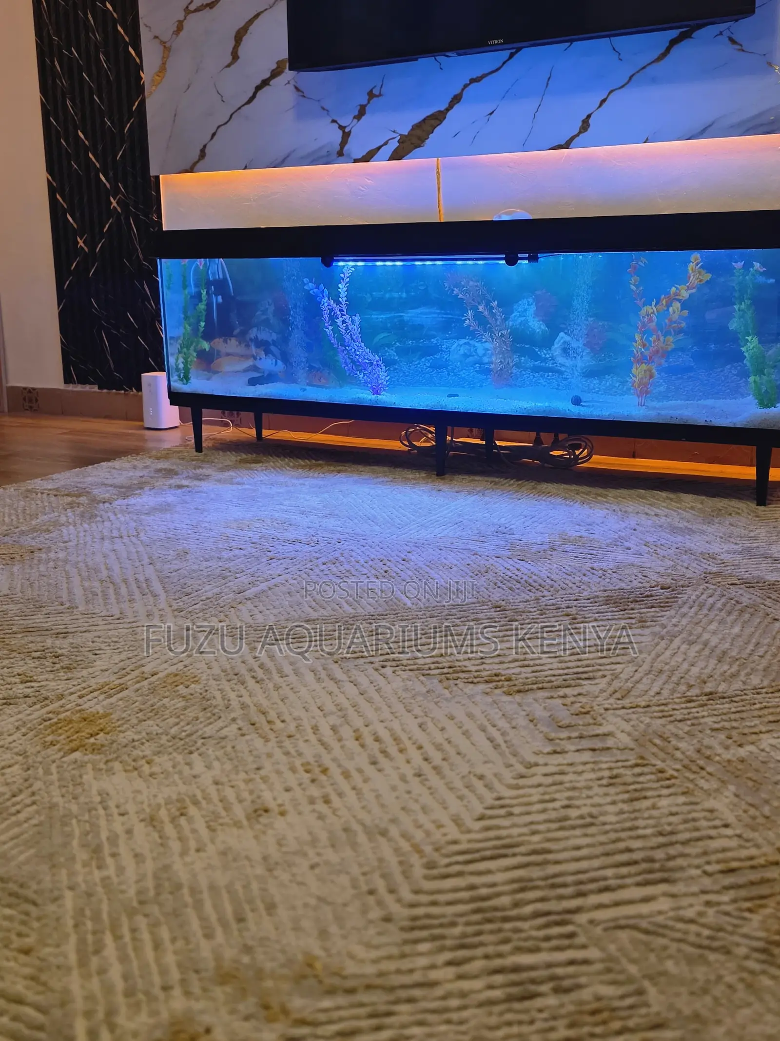 Contemporary Aquarium Tv Stand – Clean, Classy, Unique