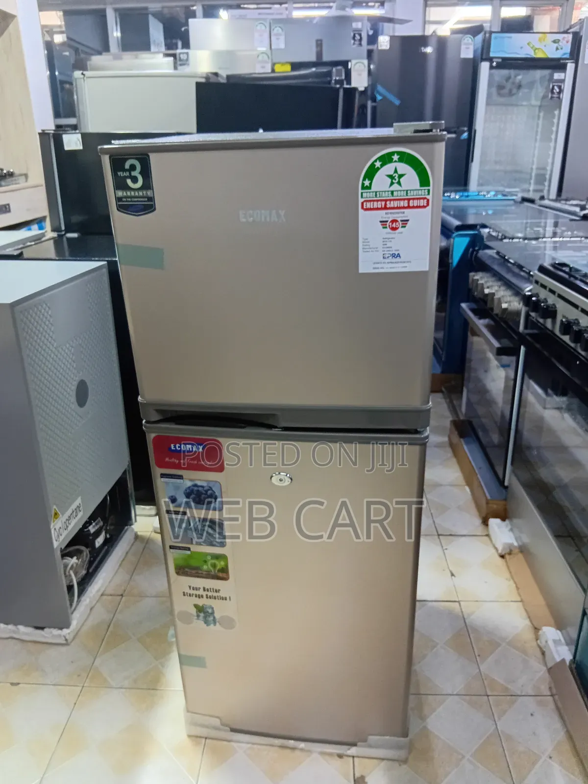 Ecomax 118 Litres Double Door Refrigerator