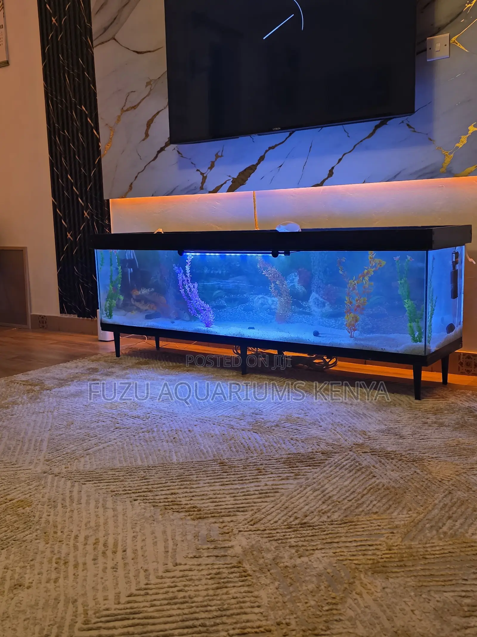Executive Aquarium Tv Stand – Quiet Luxury