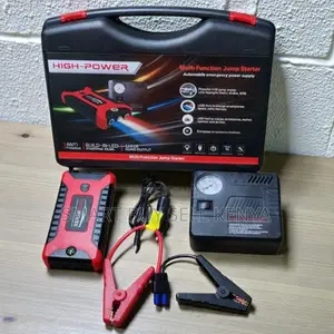 99800mah Emergency 12v Jump Starter With Built-in Air Compressor Pump
