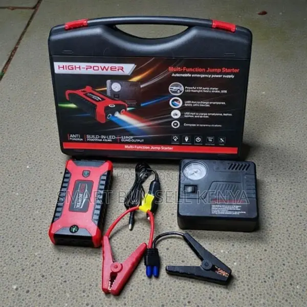 Multi Purpose 12v 99800mah Jump Starter With Air Compressor Low-Cost