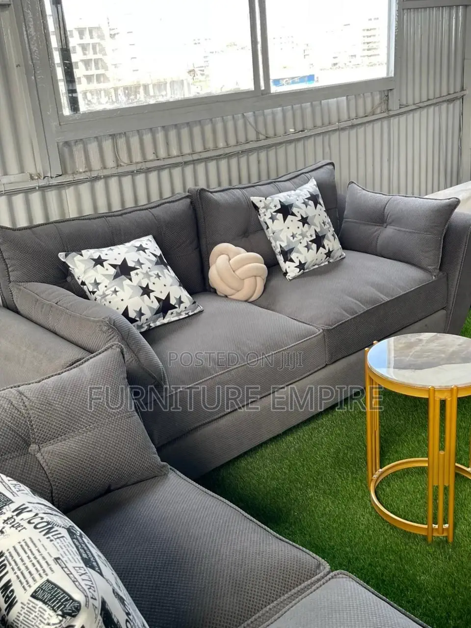 Well Build 6 Seater L Sofa