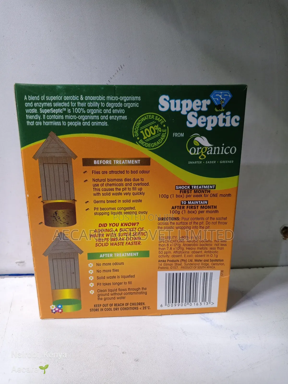 Super Septic Toilet Treatment 100g Organic Septic Biodigester