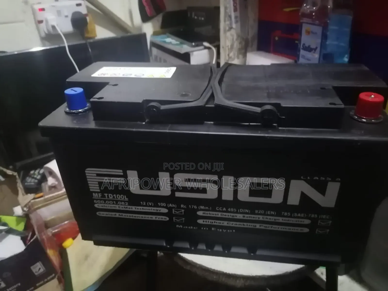 Fusion Din 100 Car Battery Mf