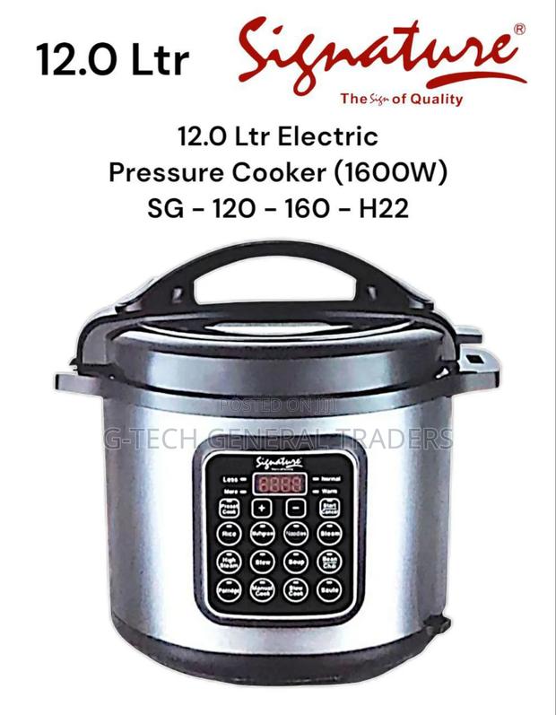 Signature 12l Digital Electric Pressure Cooker 1600w