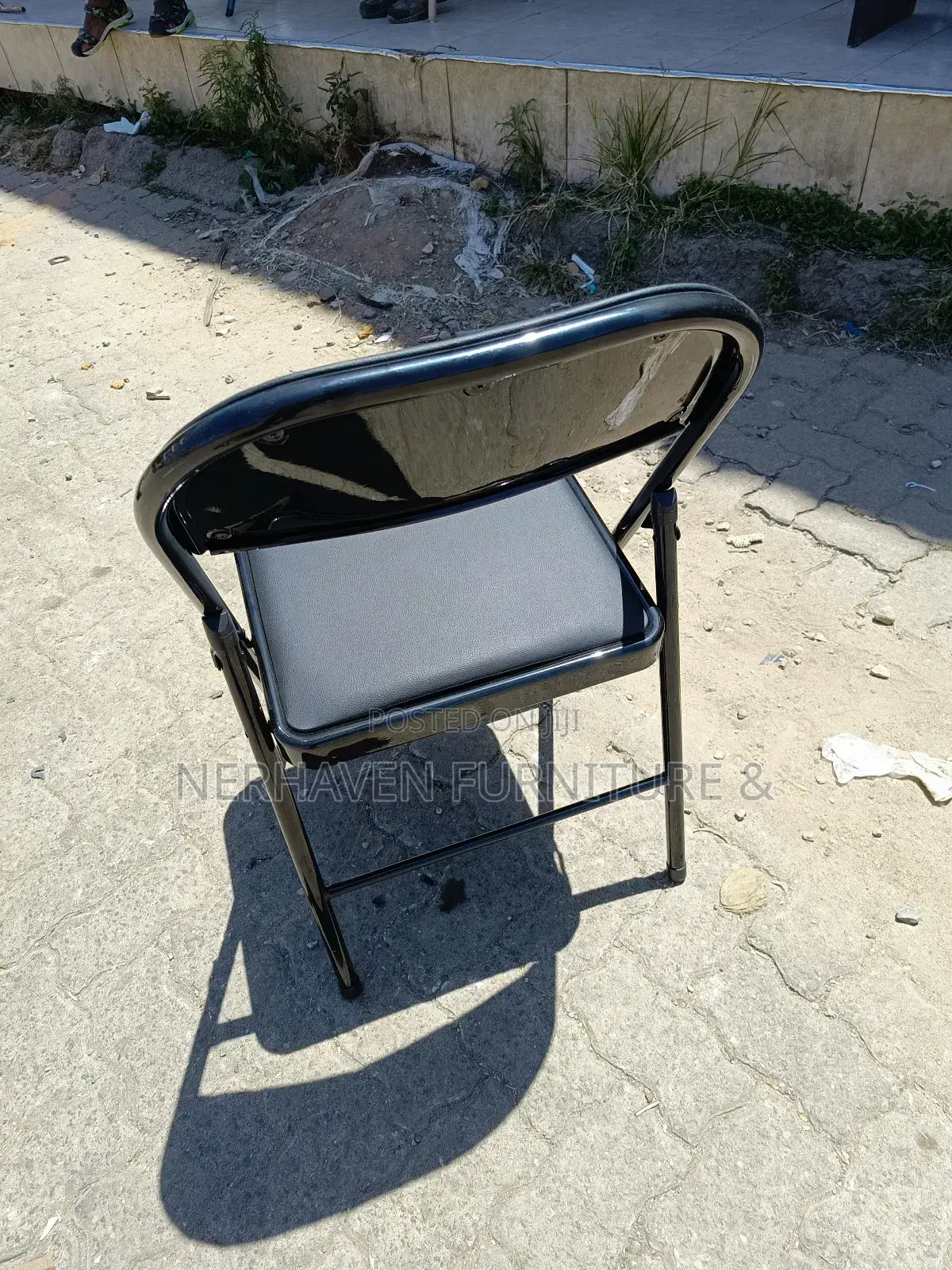 Portable Black Foldable Chair — Comfort Anywhere