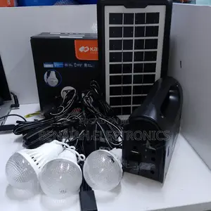 Solar Lighting Kit.Reliable Kamisafe With 3bulbs Power Station