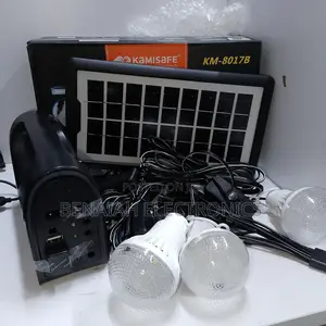 Solar Lighting Kit.Reliable Kamisafe With 3bulbs Power Station