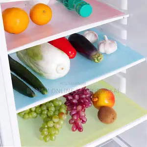 8 Pieces Fridge Waterproof Antibacterial Shelf Liner Mats