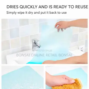 8 Pieces Fridge Waterproof Antibacterial Shelf Liner Mats