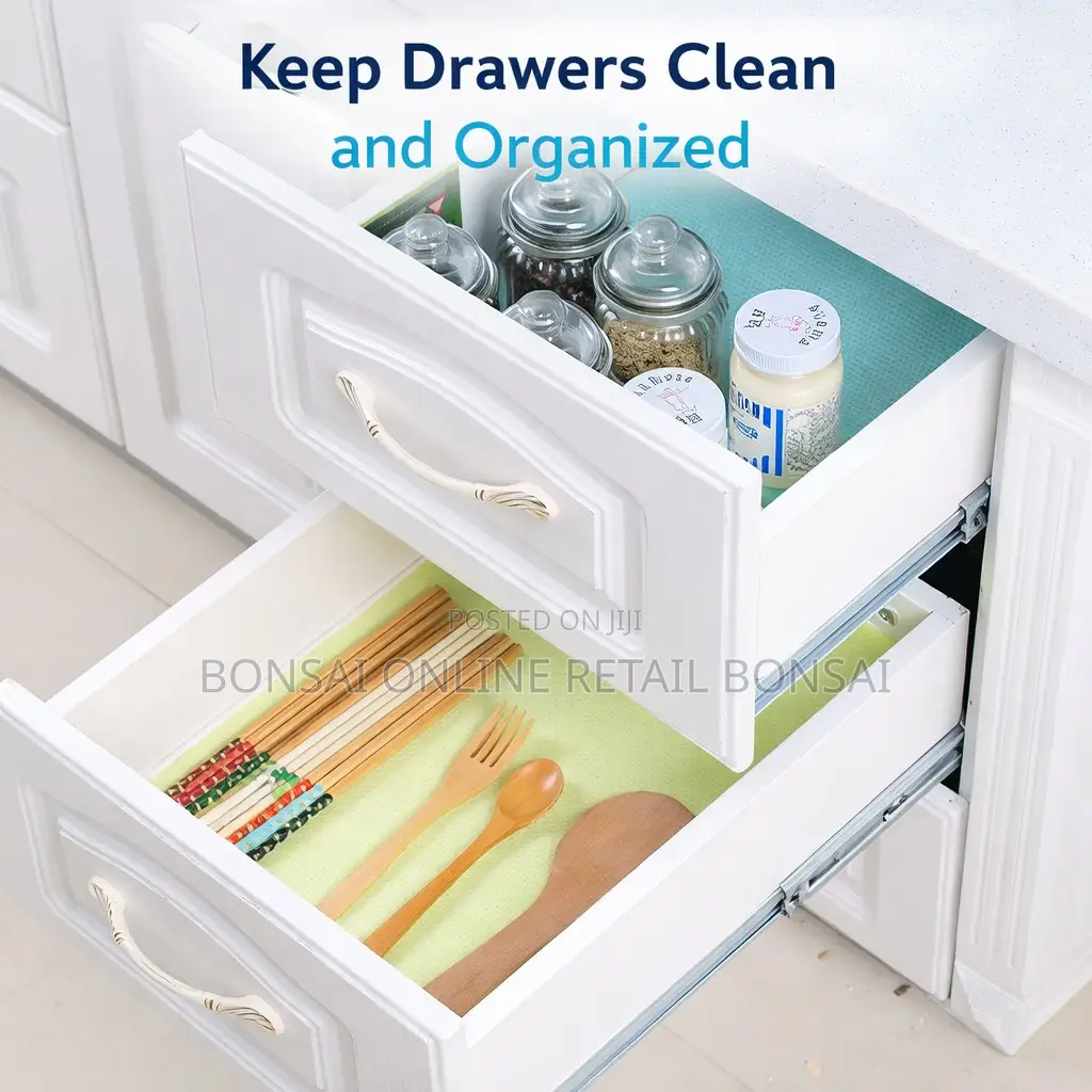 8 Pieces Fridge Waterproof Antibacterial Shelf Liner Mats
