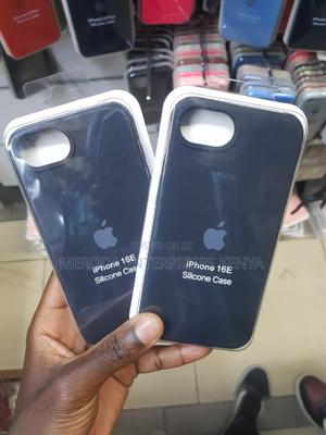 iPhone 16e Silicone Case Black - main view