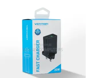Vention Two-Port Usb A+C(18w/20w) Wall Charger Uk-Plug
