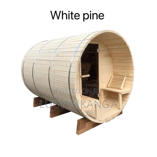 White Pine Sauna Barrel