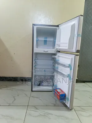 Fridge Double Door, Top Mount Big Freezer, 118l