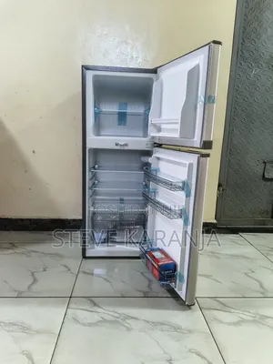 Fridge Double Door, Top Mount Big Freezer, 118l