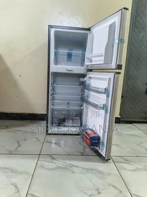 Fridge Double Door, Top Mount Big Freezer, 118l