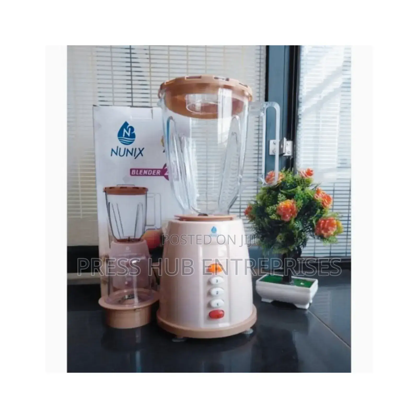 Nunix Ak-100 2-in-1 Blender With a Grinding Machine.