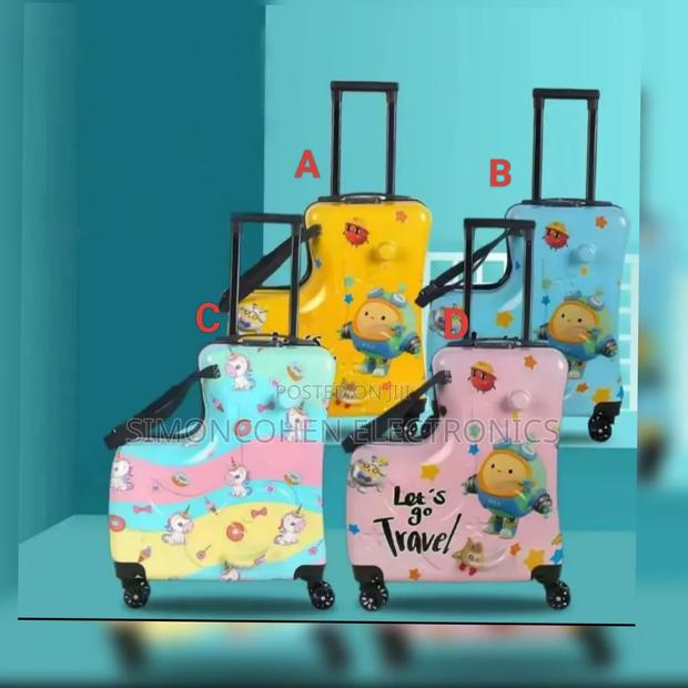 Unisex Kids Cartoon Travel Suitcase - main view