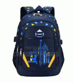 Geometry Pattern Light Weight School Bags.-Care