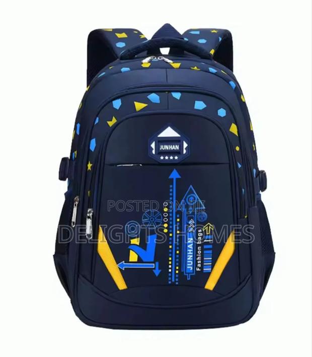 Geometry Pattern Light Weight School Bags.-Care - main view