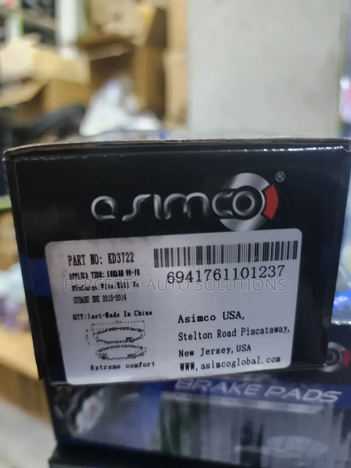 Subaru Outback Br9/BRM Asimco Rear Brake Pads Kd3722
