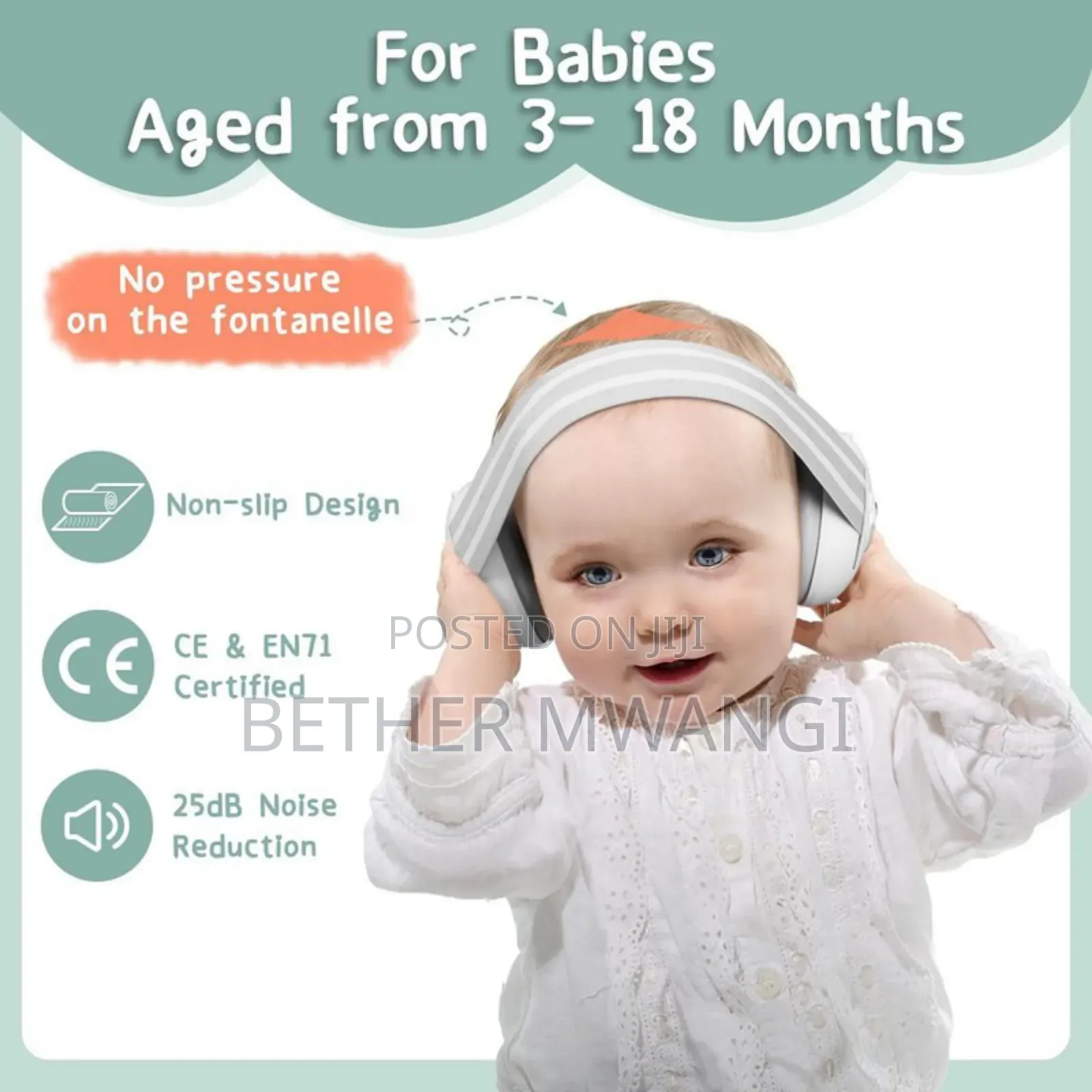 2 In 1 -  Baby Ear Defender For Babies And Toddlers In Kenya