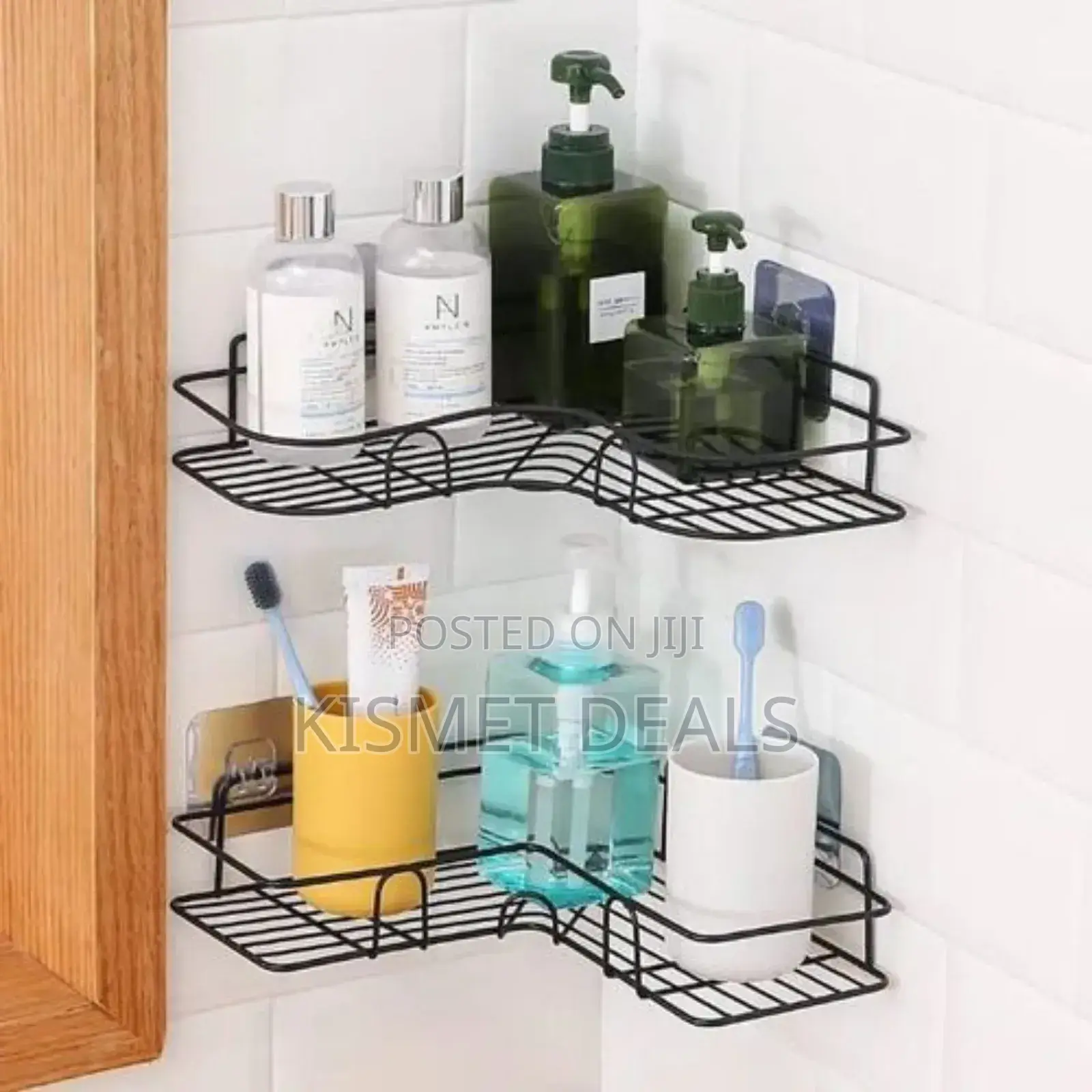 Bathroom Kitchen Corner Organiser Shelf Storage Rack Organizer