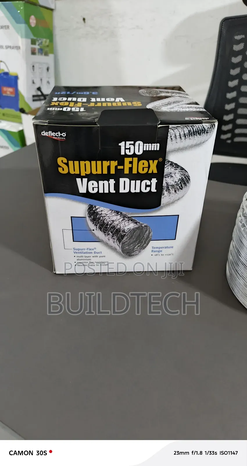 Vent Duct 6"- 3.6m Long