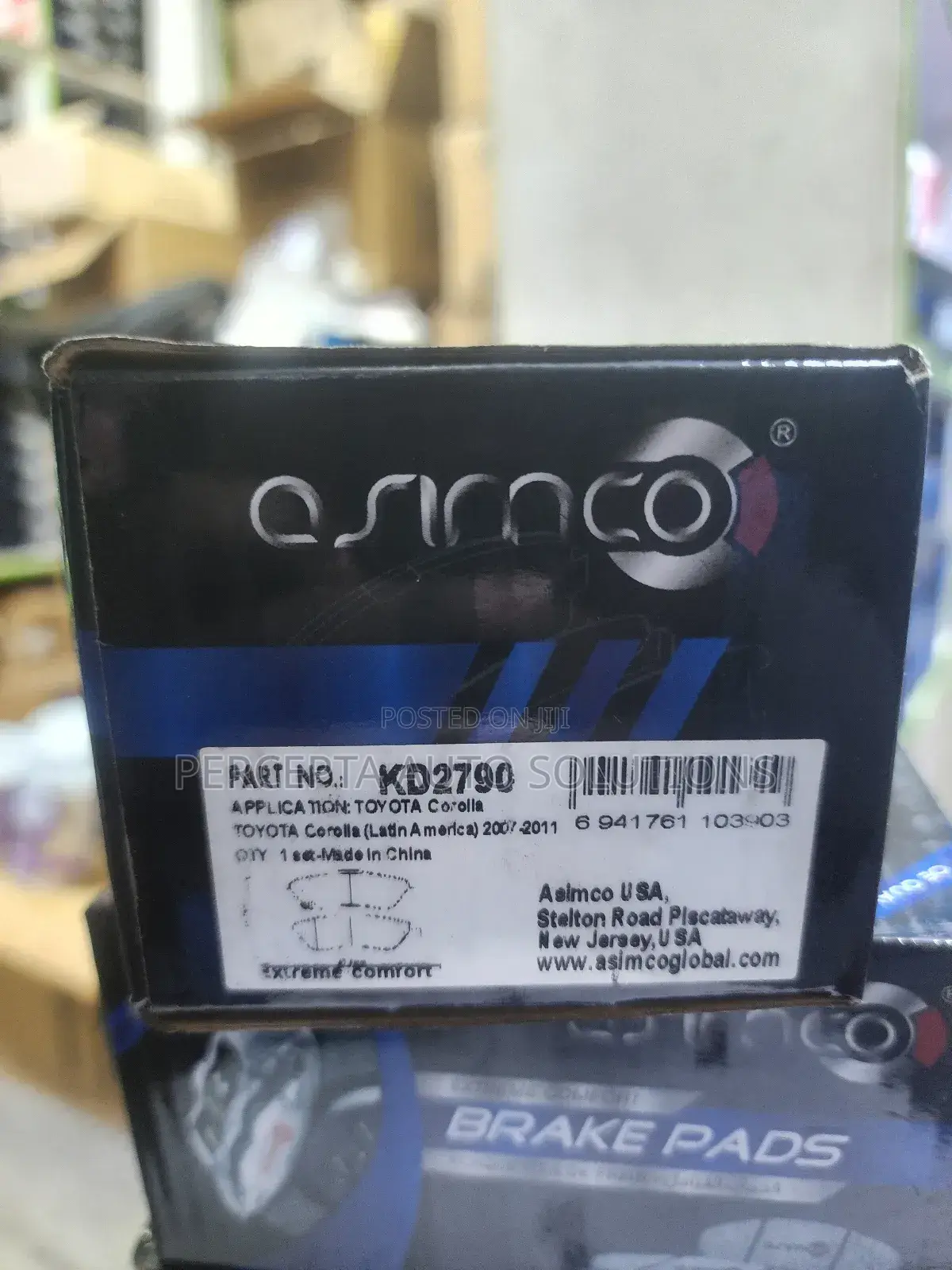 Toyota Auris, Corolla Asimco Front Brake Pads Kd2790