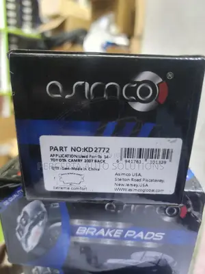 Toyota Rav4, Markx Zio, Harrier Hybrid Asimco Rear Brake Pads Kd2772