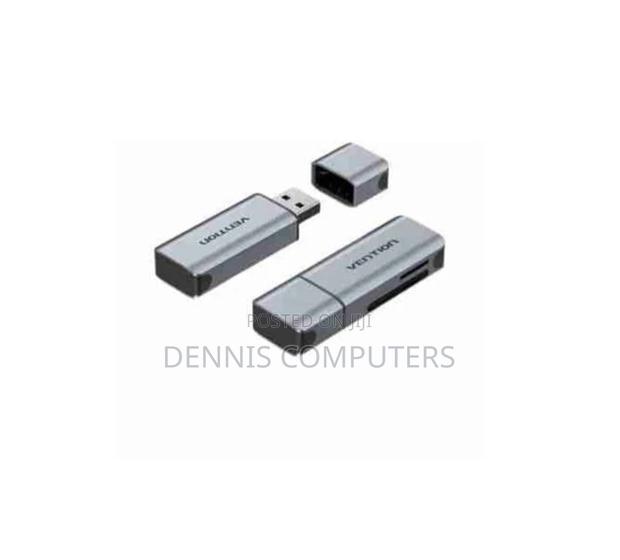 Vention 2-in-1 Usb 3.0 a Card Reader(Sd+Tf) Gray Dual Drive Letter