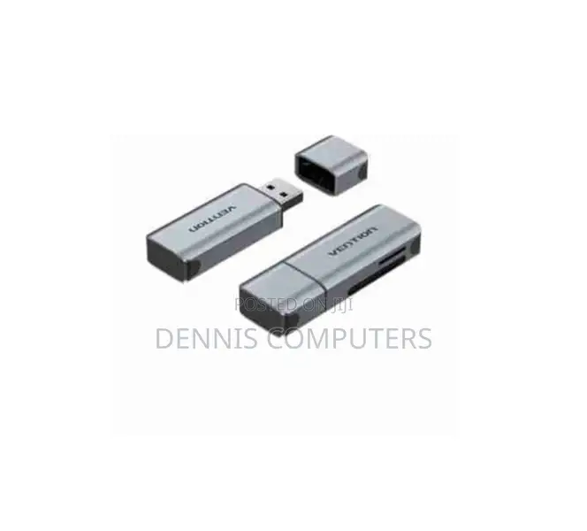 Vention 2-in-1 Usb 3.0 a Card Reader(Sd+Tf) Gray Dual Drive Letter