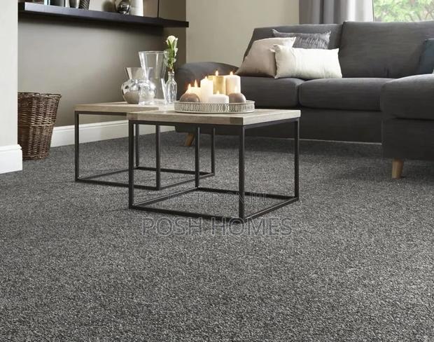 Plush Flooring Grey Wall to Wall Carpets - main view