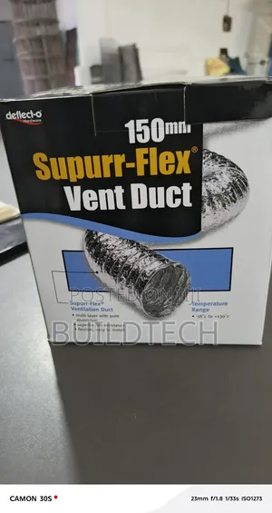 Vent Duct 6" Ventilation Pipe 150mm 3.6mtrs