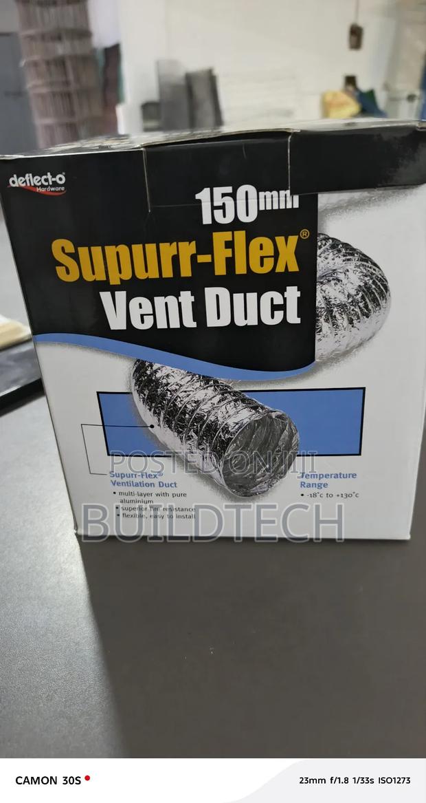 Vent Duct 6" Ventilation Pipe 150mm 3.6mtrs - thumbnail 2