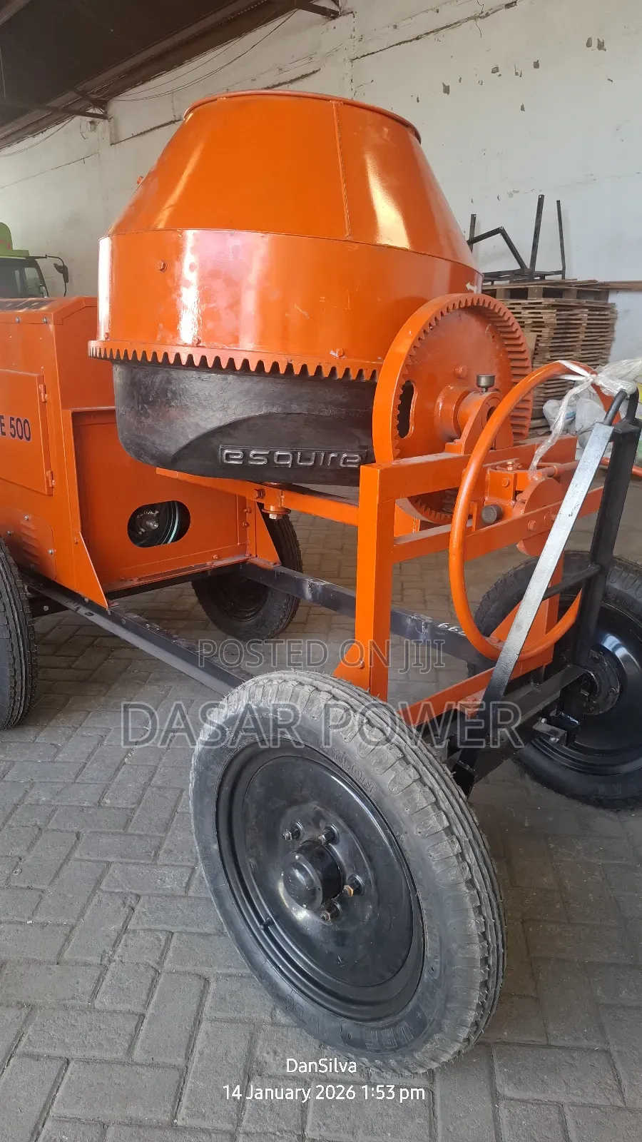 500l Indian Concrete Mixer Diesel Driven.