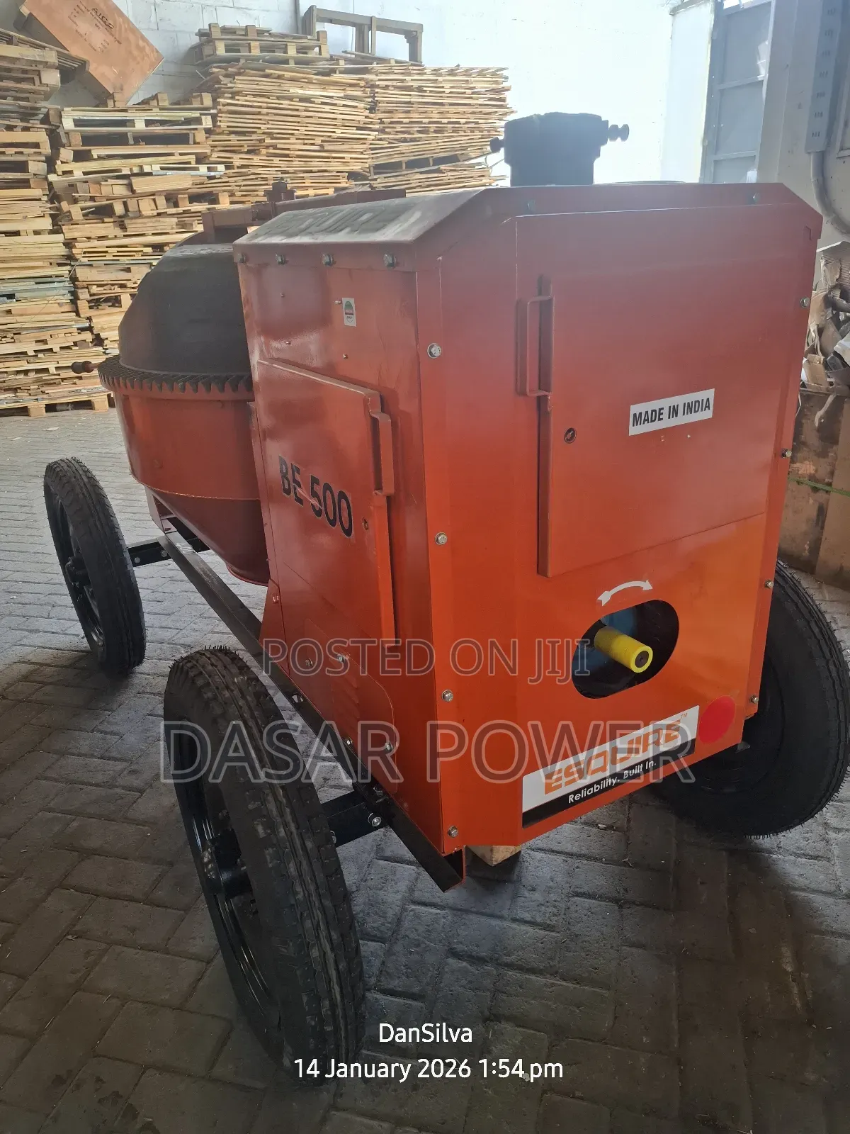 500l Indian Concrete Mixer Diesel Driven.