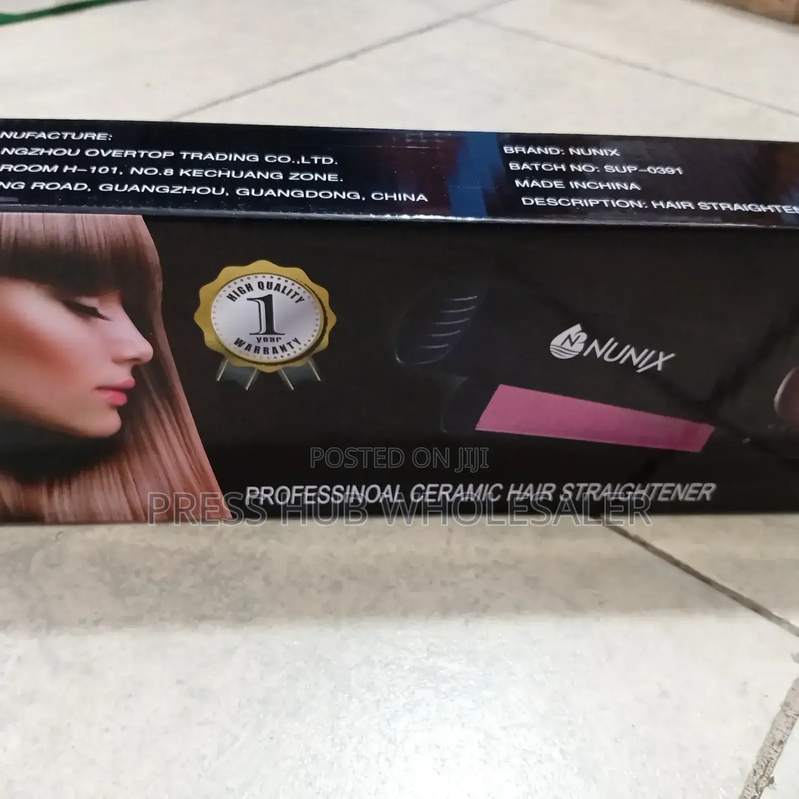 Nunix-Professional Ceramic Hair Straightener –