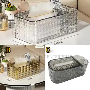 3 in 1 Acrylic Tissue/Saviette Holder