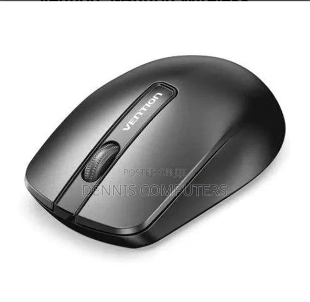 Vention 3-Button Wireless Computer Mouse With Usb Receiver Black