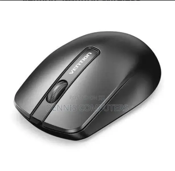 Vention 3-Button Wireless Computer Mouse With Usb Receiver Black