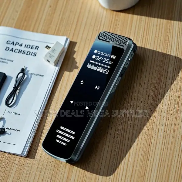 Inbuilt Rechargeable Battery Touch Screen Digital Audio Sound Recorder
