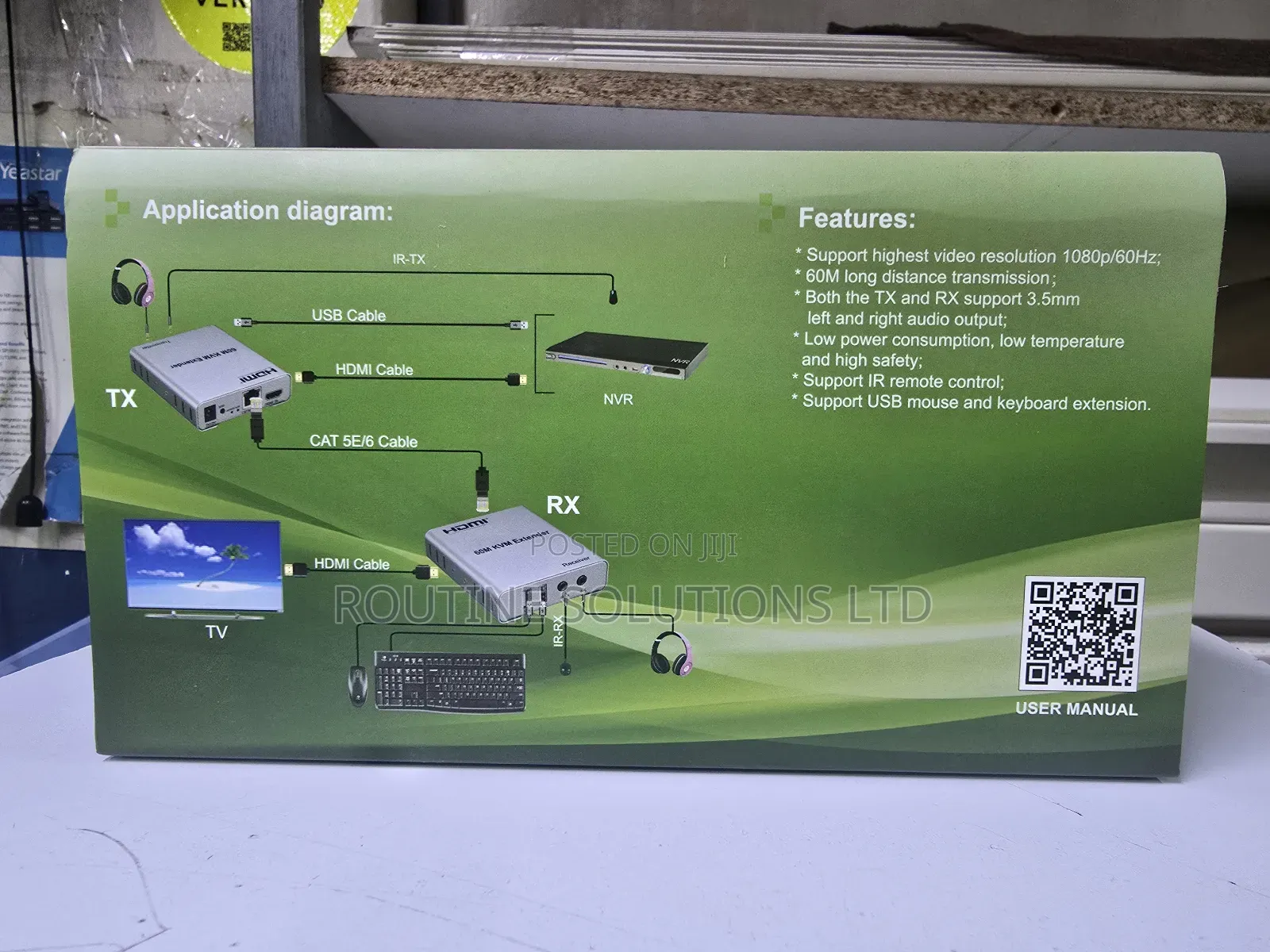 Hdmi 60m KVM Extender With Audio
