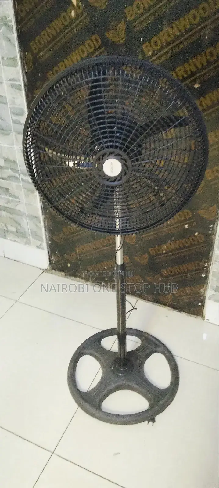 Ailyons Heavy-Duty Pedestal Fan With Metal Grill