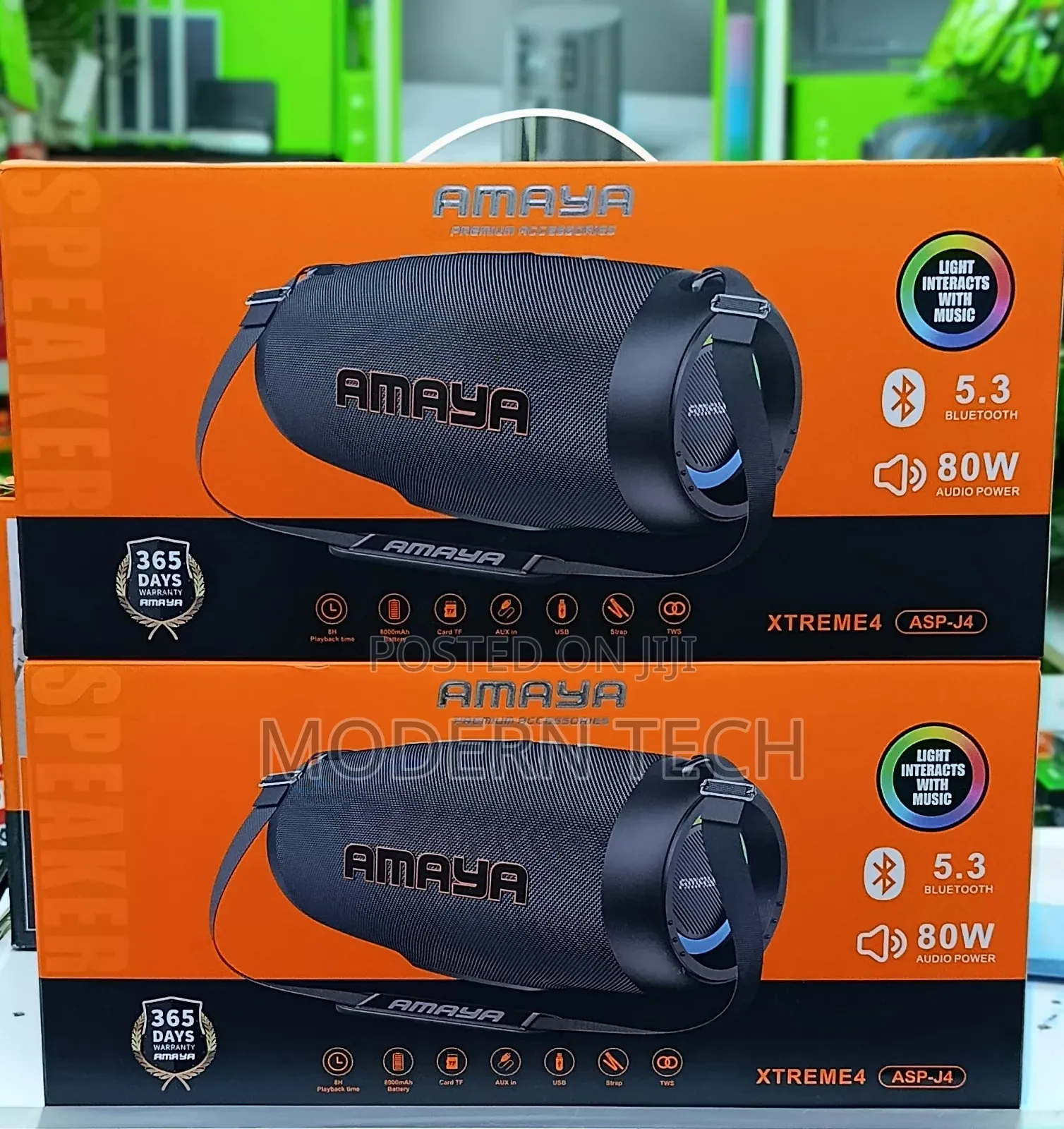 Amaya Xtreme4 Asp-J4 80w 8hrs Playtime Wireless Bluetooth Speaker