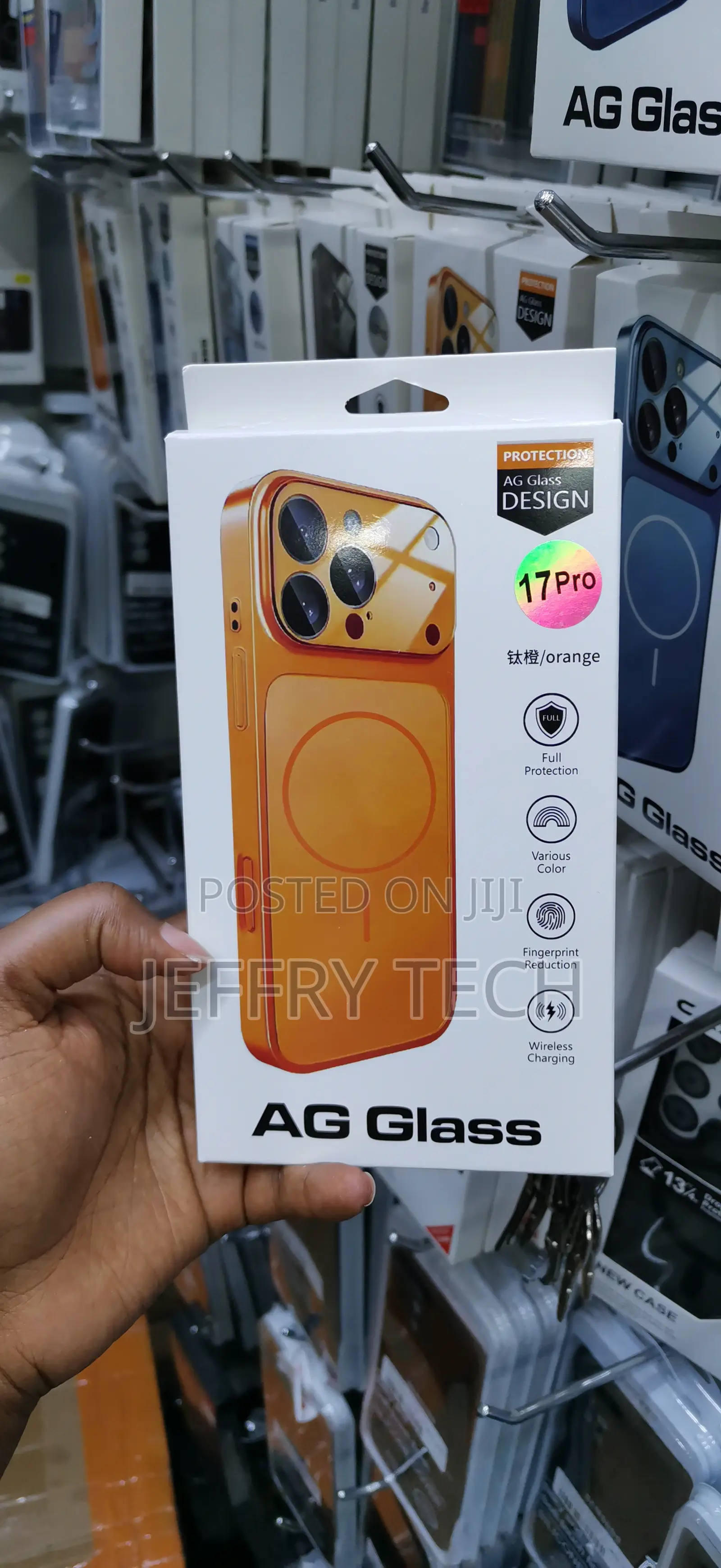 Asump Ag Glass Converter Back Cover Compatible With iPhone 17 Pro