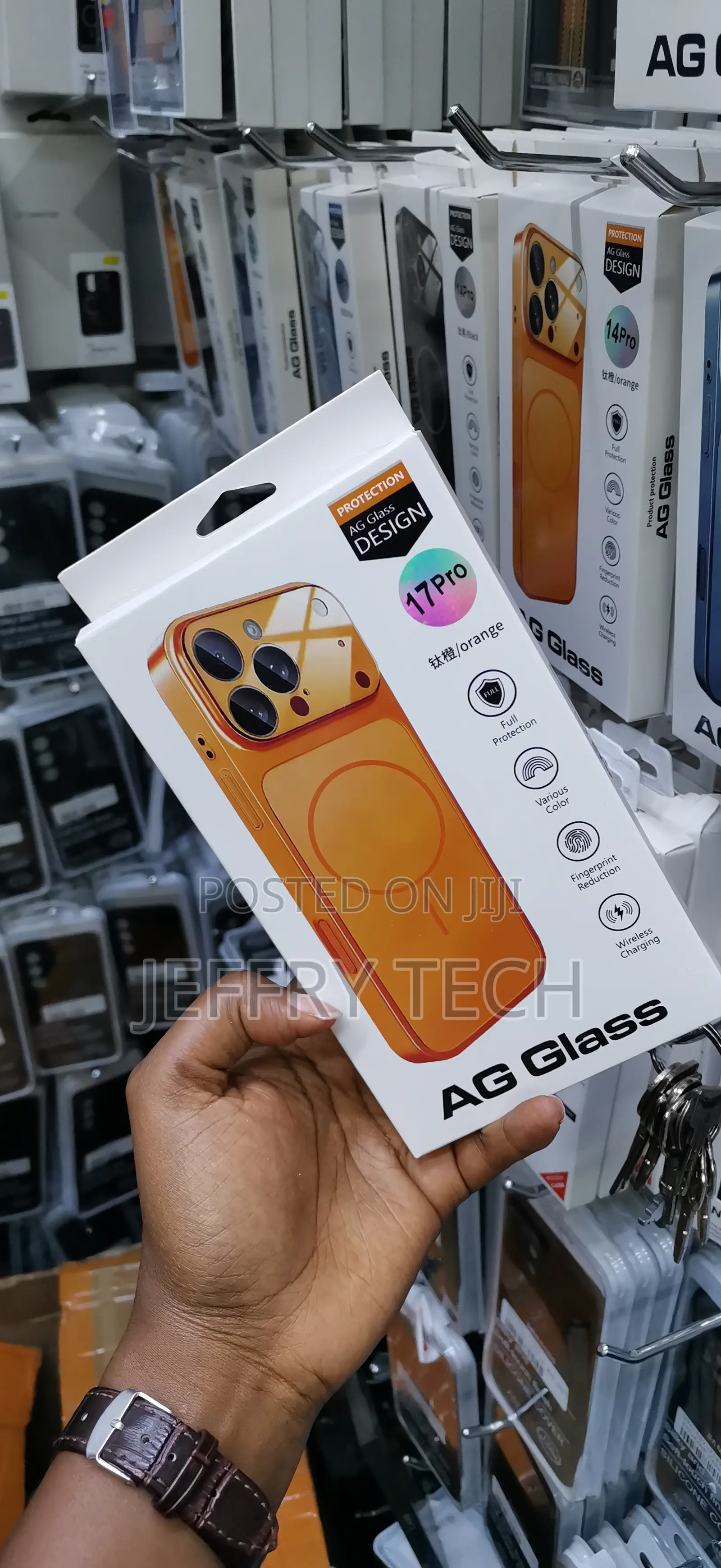 Asump Ag Glass Converter Back Cover Compatible With iPhone 17 Pro